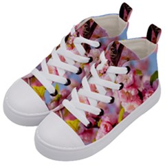 Flowering Almond Flowersg Kid s Mid-top Canvas Sneakers by FunnyCow