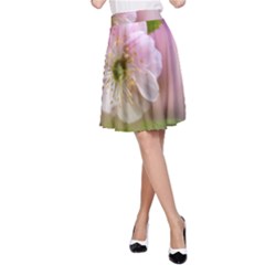 Single Almond Flower A-line Skirt by FunnyCow