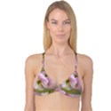 Single Almond Flower Reversible Tri Bikini Top View1