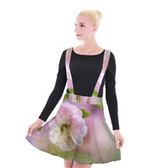 Single Almond Flower Suspender Skater Skirt by FunnyCow