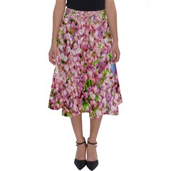 Almond Tree In Bloom Perfect Length Midi Skirt by FunnyCow