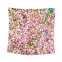 Almond Tree In Bloom Square Tapestry (Small) View1