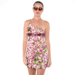 Almond Tree In Bloom One Soulder Bodycon Dress by FunnyCow