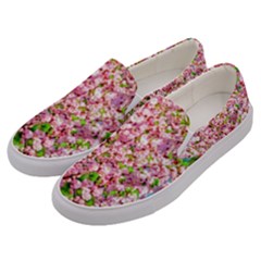 Almond Tree In Bloom Men s Canvas Slip Ons by FunnyCow