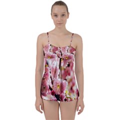 Blooming Almond At Sunset Babydoll Tankini Set by FunnyCow