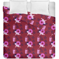 Punk Baby Red Duvet Cover Double Side (king Size) by snowwhitegirl