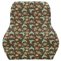 Brown With Blue Hats Car Seat Back Cushion  by snowwhitegirl