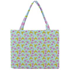 Blue Star Yellow Hats Mini Tote Bag by snowwhitegirl