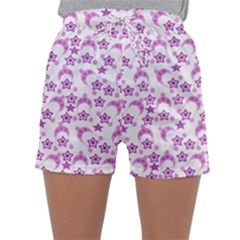 Violet Winter Hats Sleepwear Shorts by snowwhitegirl