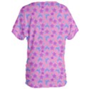 Pink Star Blue Hats Women s Oversized Tee View2