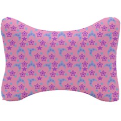 Pink Star Blue Hats Seat Head Rest Cushion by snowwhitegirl