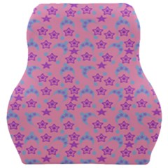 Pink Star Blue Hats Car Seat Velour Cushion  by snowwhitegirl