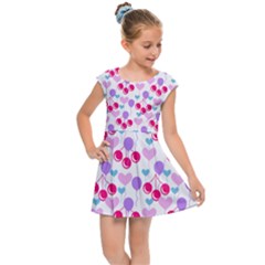 Pastel Cherries Kids Cap Sleeve Dress by snowwhitegirl