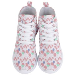 Bubblegum Cherry White Women s Lightweight High Top Sneakers