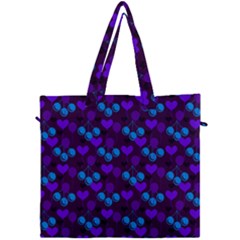 Night Cherries Canvas Travel Bag