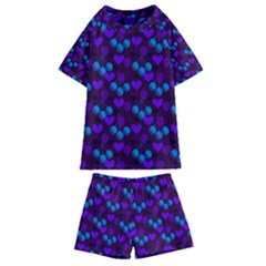 Night Cherries Kids  Swim Tee And Shorts Set