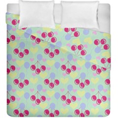 Birthday Cherries Duvet Cover Double Side (king Size) by snowwhitegirl