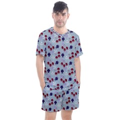 Sky Cherry Men s Mesh Tee And Shorts Set