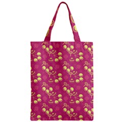 Yellow Pink Cherries Zipper Classic Tote Bag by snowwhitegirl