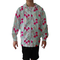 Bubblegum Cherry Hooded Windbreaker (kids) by snowwhitegirl