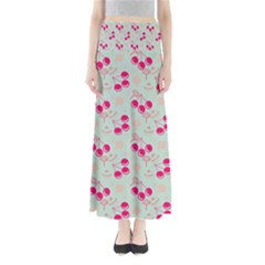 Bubblegum Cherry Full Length Maxi Skirt by snowwhitegirl