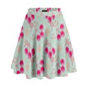 Bubblegum Cherry High Waist Skirt View1