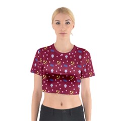 Cakes And Sundaes Red Cotton Crop Top by snowwhitegirl