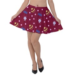 Cakes And Sundaes Red Velvet Skater Skirt by snowwhitegirl