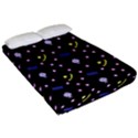 Cakes And Sundaes Black Fitted Sheet (California King Size) View2