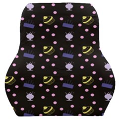 Cakes And Sundaes Black Car Seat Back Cushion 