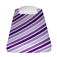 Violet Stripes Fitted Sheet (single Size) by snowwhitegirl