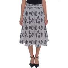 Boots Grey Perfect Length Midi Skirt by snowwhitegirl