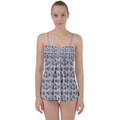 Boots Grey Babydoll Tankini Set by snowwhitegirl