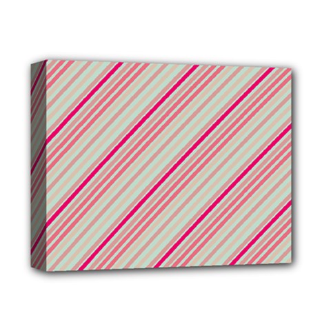 Candy Diagonal Lines Deluxe Canvas 14  X 11  by snowwhitegirl