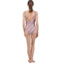 Candy Diagonal Lines Center Cut Out Swimsuit View2