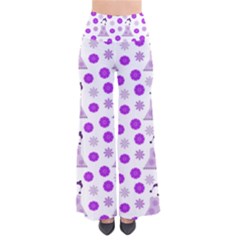 Lilac Dress On White So Vintage Palazzo Pants by snowwhitegirl