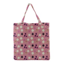 Mauve Dress Grocery Tote Bag by snowwhitegirl