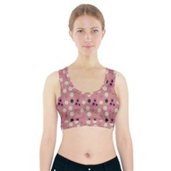 Mauve Dress Sports Bra With Pocket by snowwhitegirl