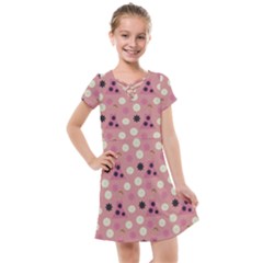 Mauve Dress Kids  Cross Web Dress by snowwhitegirl