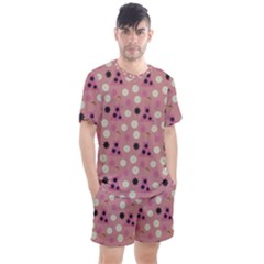 Mauve Dress Men s Mesh Tee And Shorts Set