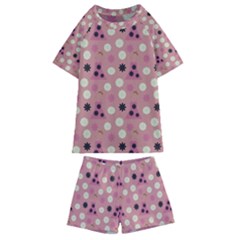 Mauve Dress Kids  Swim Tee And Shorts Set by snowwhitegirl