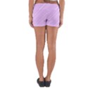 Lilac Diagonal Lines Yoga Shorts View2