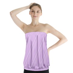 Lilac Diagonal Lines Strapless Top by snowwhitegirl