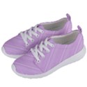 Lilac Diagonal Lines Women s Lightweight Sports Shoes View2