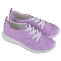 Lilac Diagonal Lines Women s Lightweight Sports Shoes View3