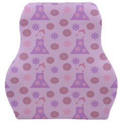 Violet Pink Flower Dress Car Seat Velour Cushion 