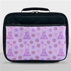 Violet Pink Flower Dress Lunch Bag by snowwhitegirl