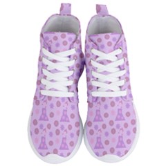 Violet Pink Flower Dress Women s Lightweight High Top Sneakers