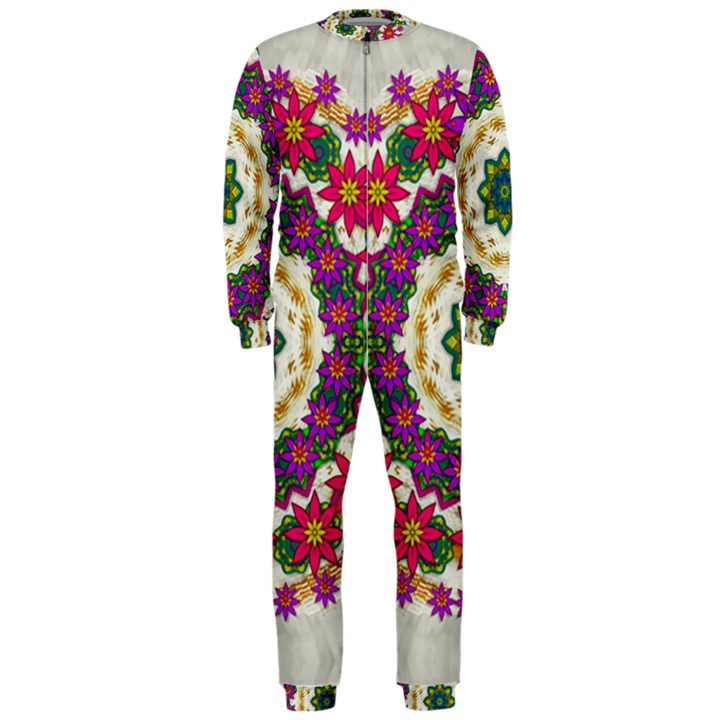 Fauna Fantasy Bohemian Midsummer Flower Style OnePiece Jumpsuit (Men) 