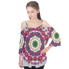 Fauna Fantasy Bohemian Midsummer Flower Style Flutter Tees